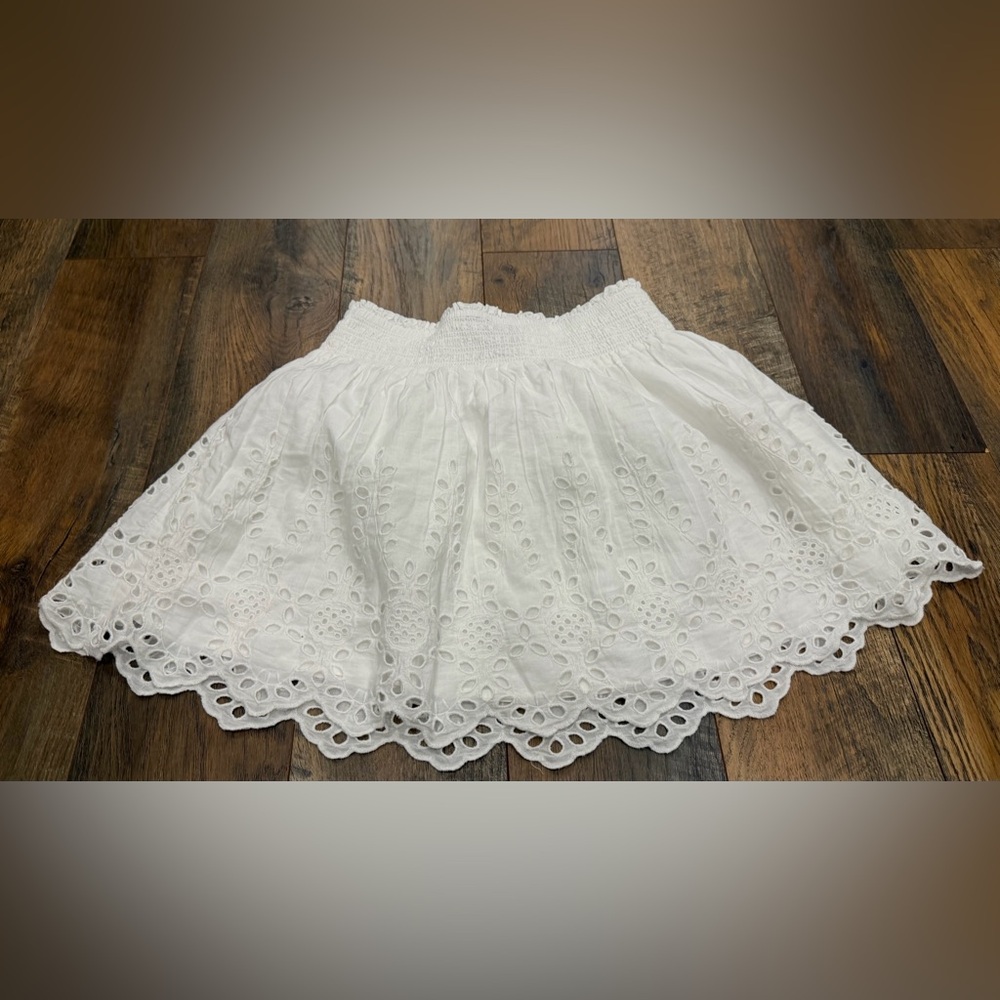 Gap Women’s White Eyelet Mini Skirt, Lined, Size Medium, NEW - Picture 6 of 6